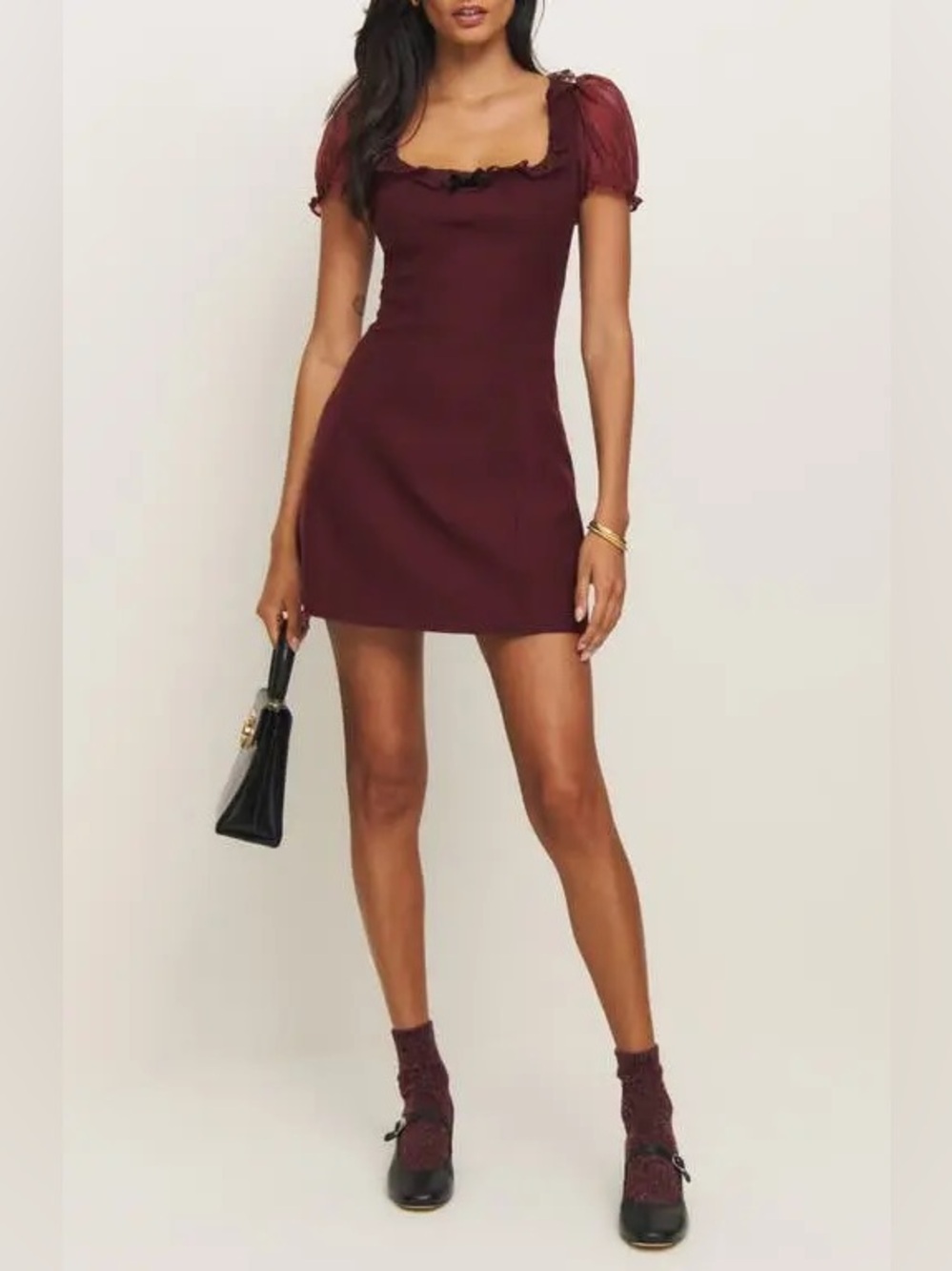 NWOT Reformation X Kacey Musgraves Bunny
Minidress In Chianti
